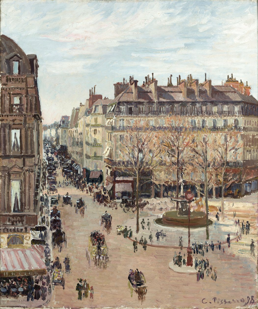 La rue Saint-Honoré da Camille Pissarro