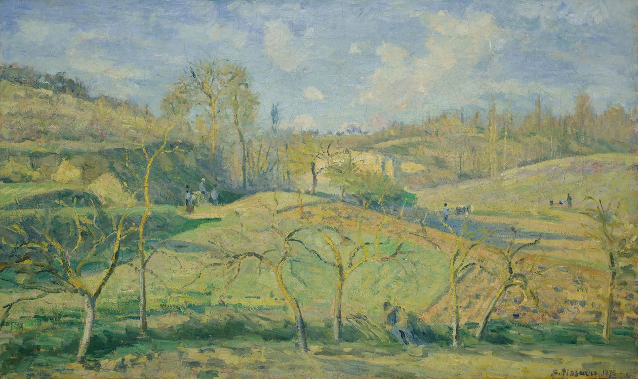 Sole di marzo, Pontoise da Camille Pissarro