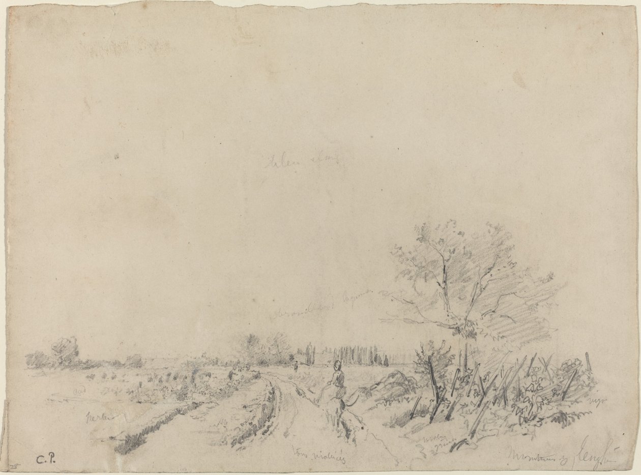 Strada di Montmorency, c. 1850-1860 da Camille Pissarro
