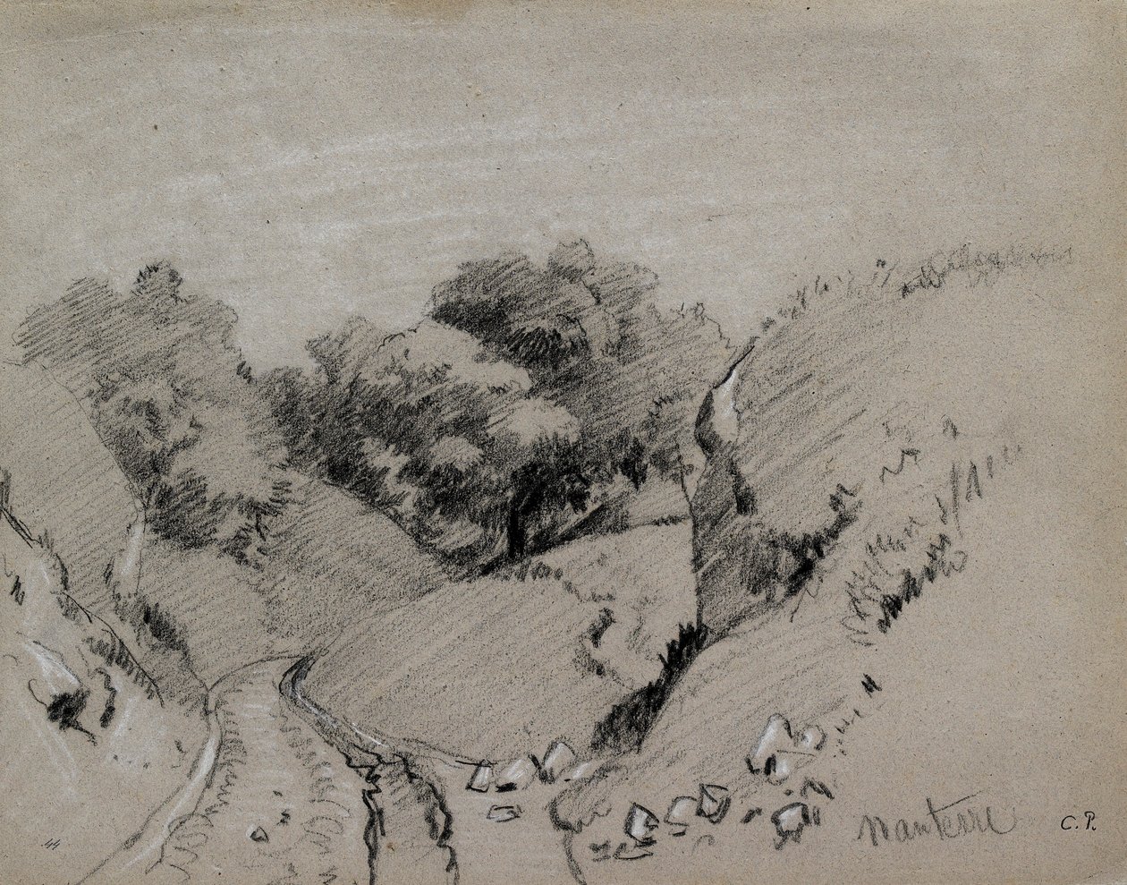 Nanterre, c. 1860 da Camille Pissarro