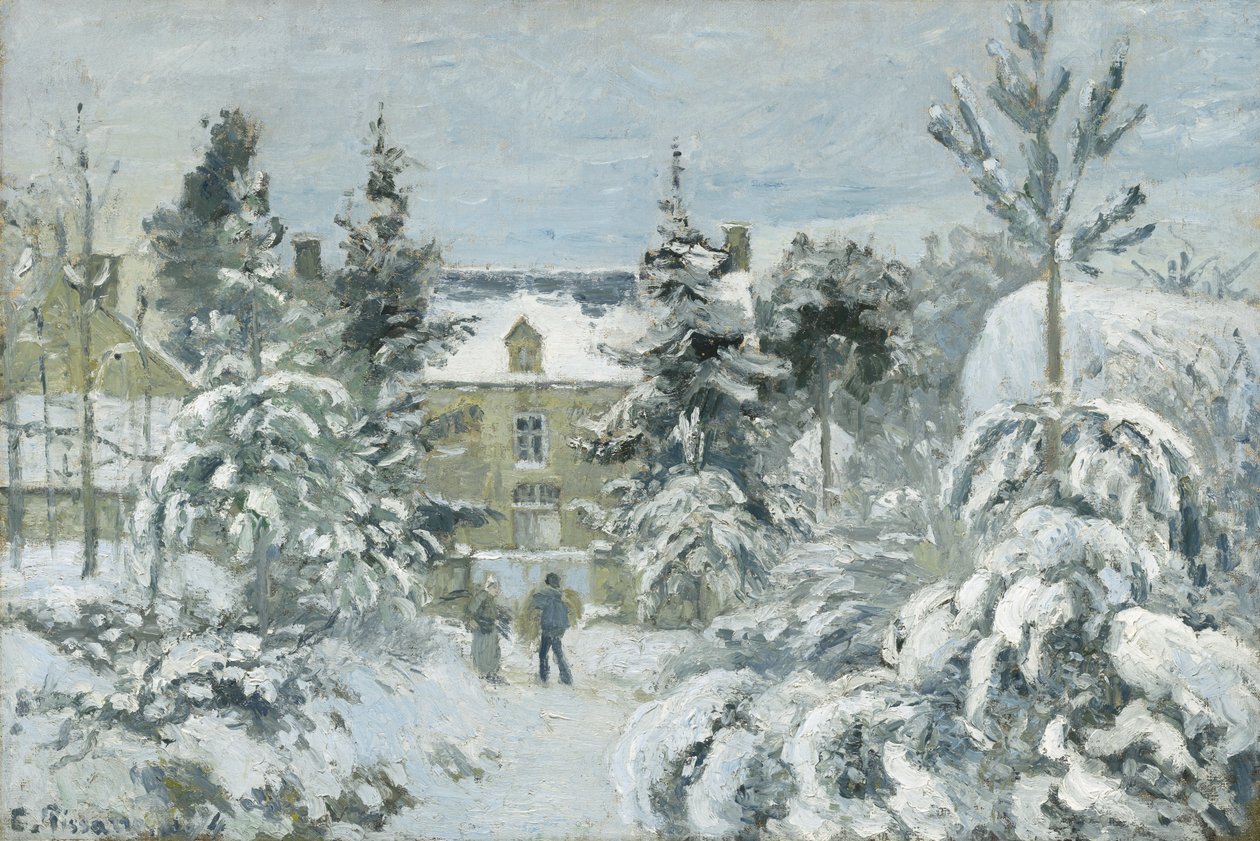 Casa di Piette a Montfoucault, 1874 da Camille Jacob Pissarro