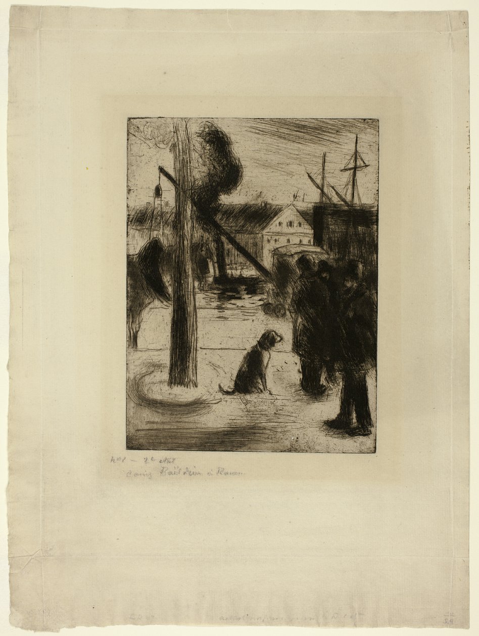 Passeggiata a Rouen: Cours Boieldieu da Camille Pissarro