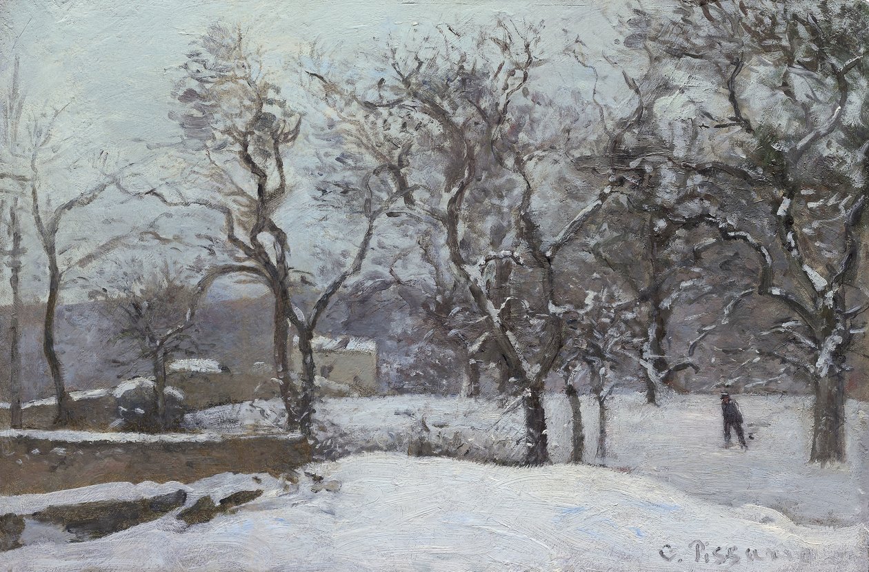 Neve a Louveciennes da Camille Pissarro