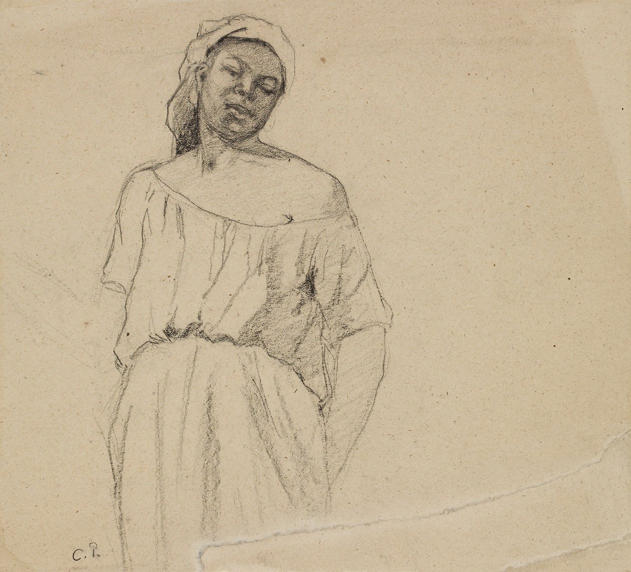 Studio di una negra, c1860 da Camille Pissarro