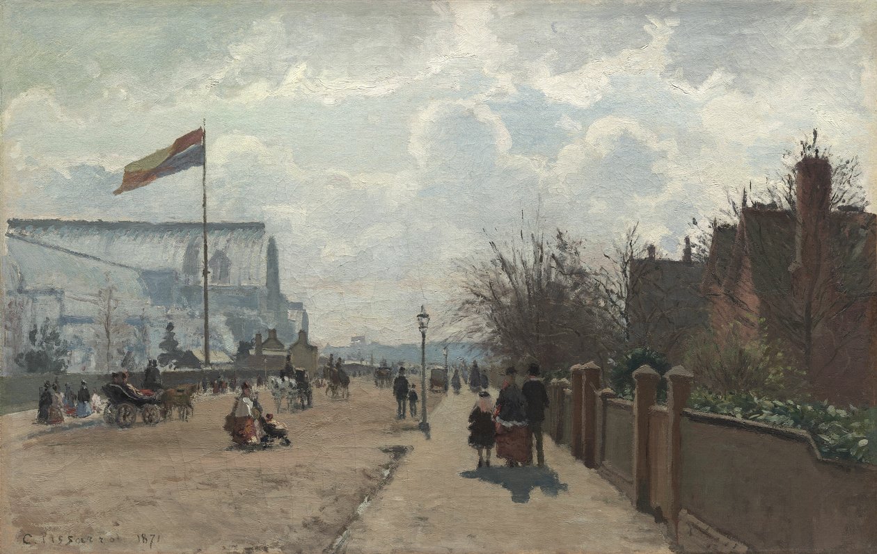 Il Crystal Palace da Camille Pissarro