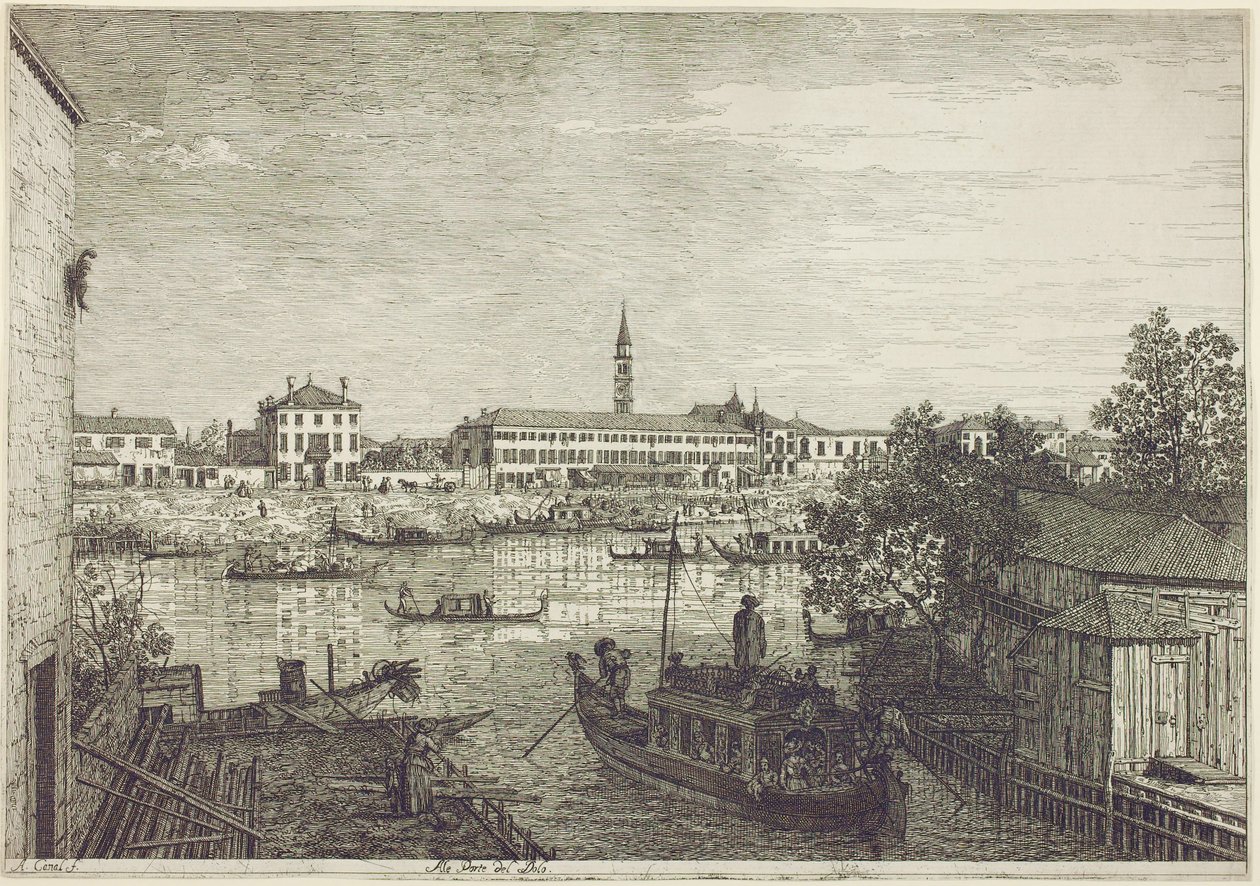 Ale Porte del Dolo, c.1744 da Giovanni Antonio Canal