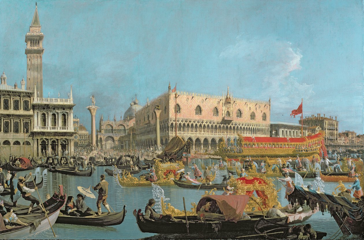 Il Bucintoro che ritorna al Molo da Giovanni Antonio Canal