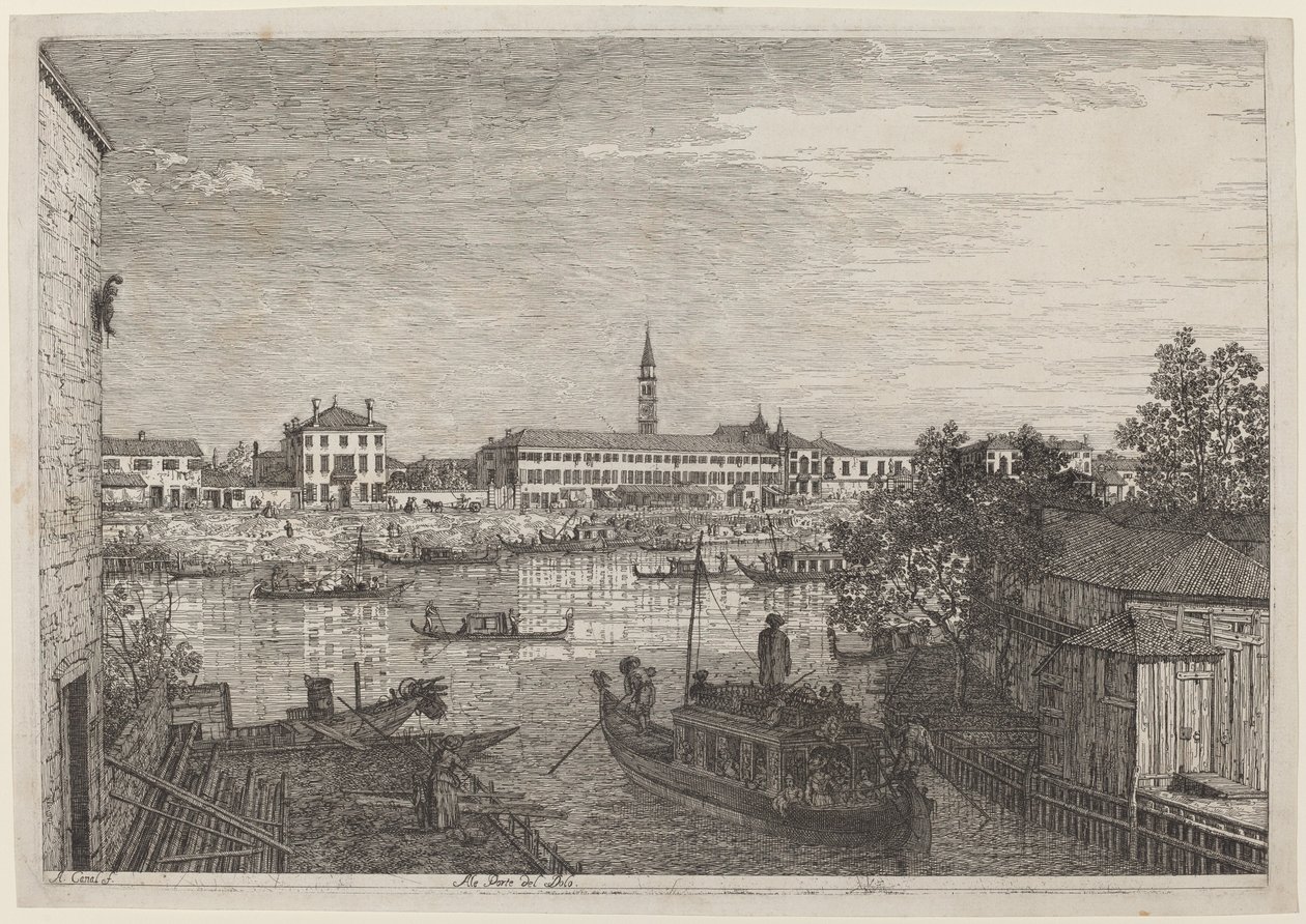 Alle porte del Dolo da Canaletto