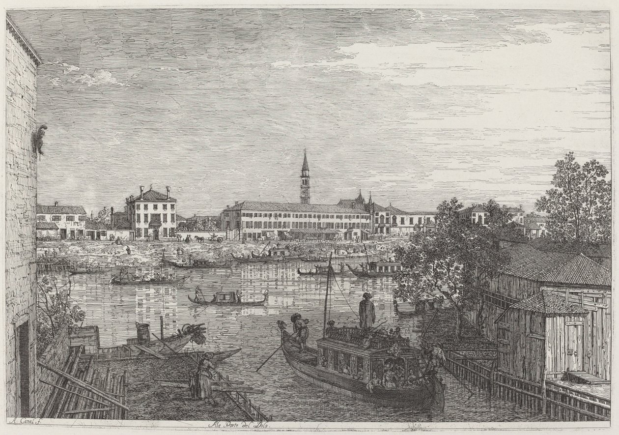 Alle Porte del Dolo da Canaletto