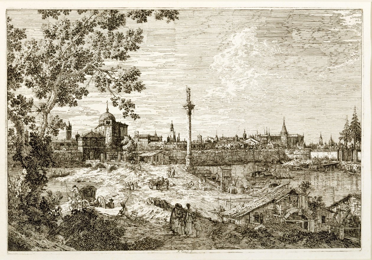 Vista immaginaria di Padova da Canaletto