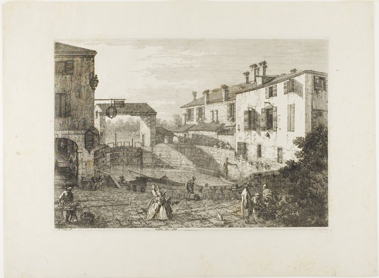 Le Porte Del Dolo, da Vedute da Canaletto