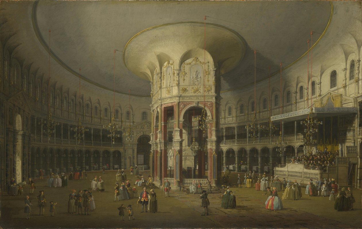 Londra: interno della Rotonda di Ranelagh da Canaletto