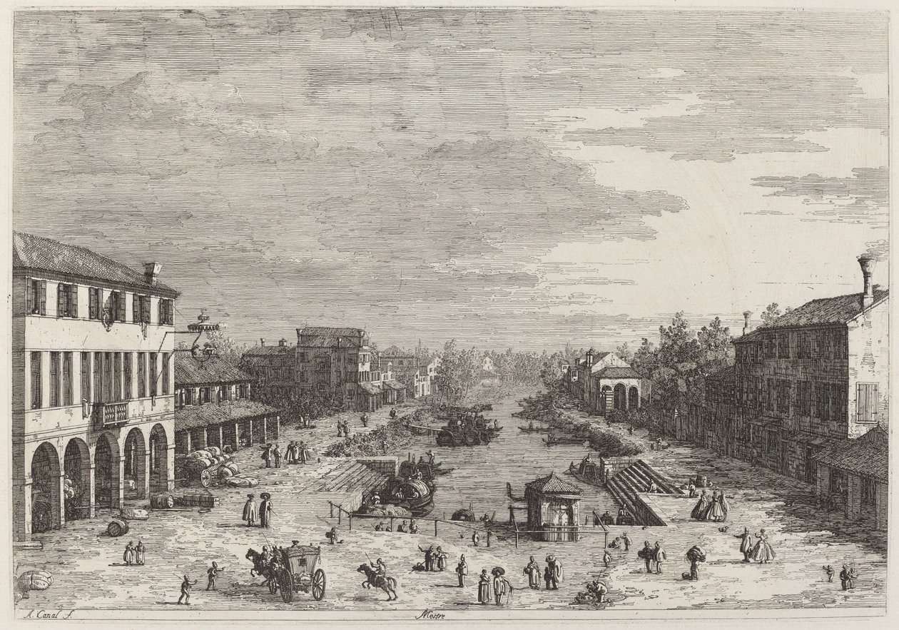 Mestre, c. 1735-1746 da Canaletto