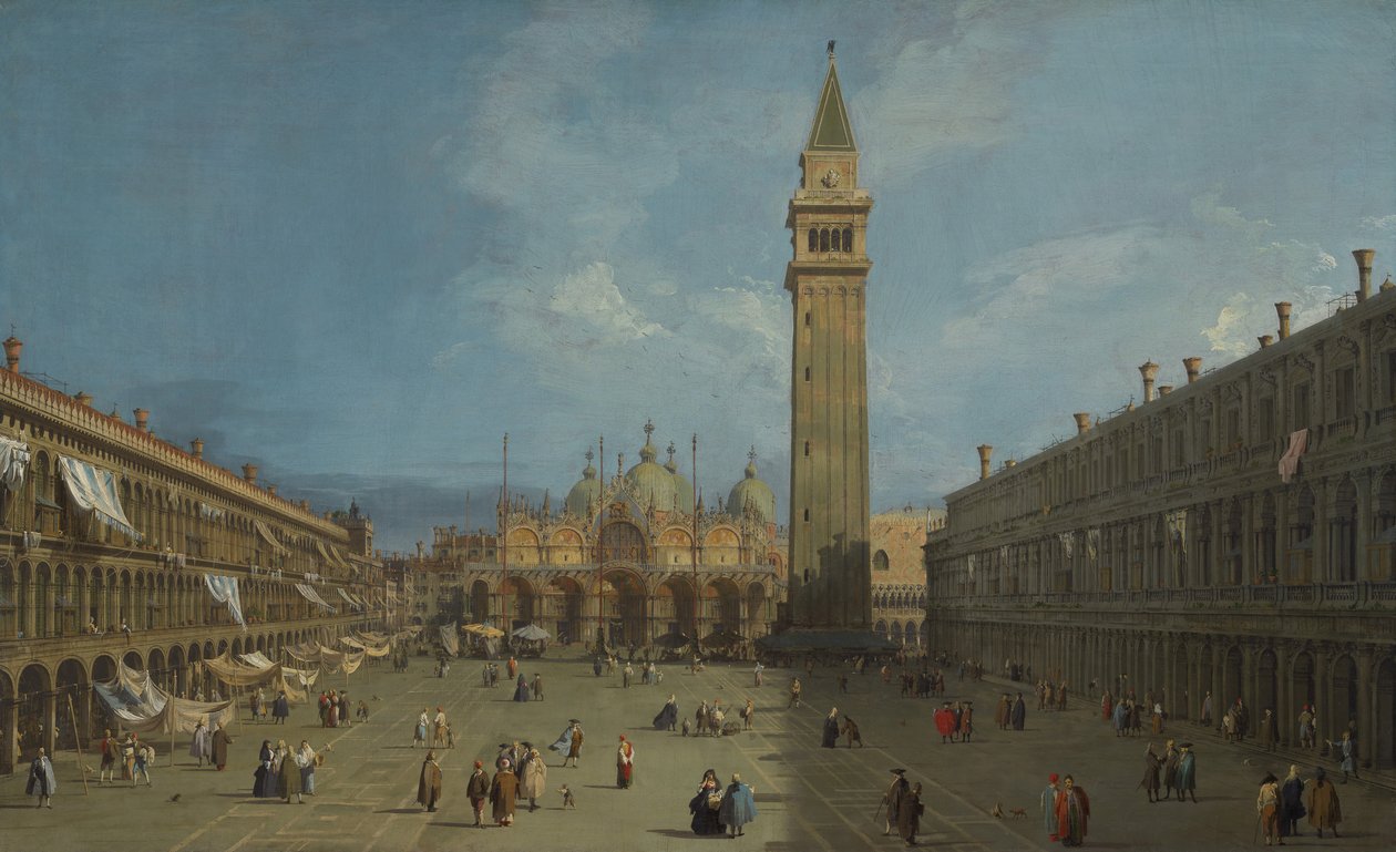 Piazza San Marco, fine 1720 da Giovanni Antonio Canal