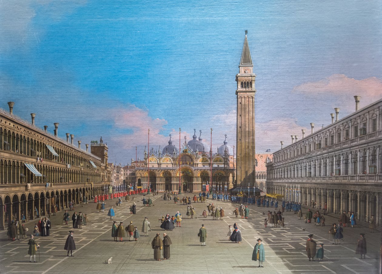 Piazza San Marco con la Basilica, Venezia da Canaletto