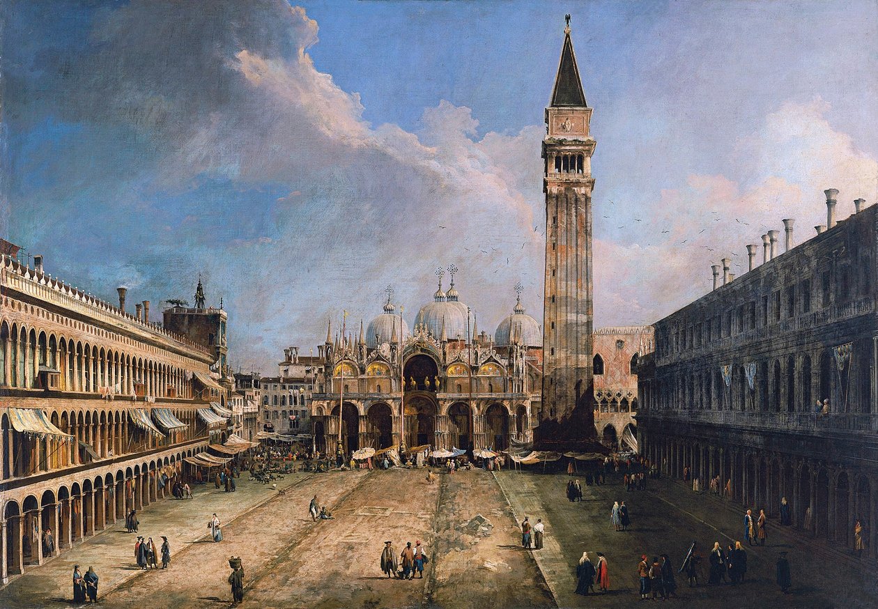 Piazza San Marco a Venezia, ca 1723-1724 da Giovanni Antonio Canal
