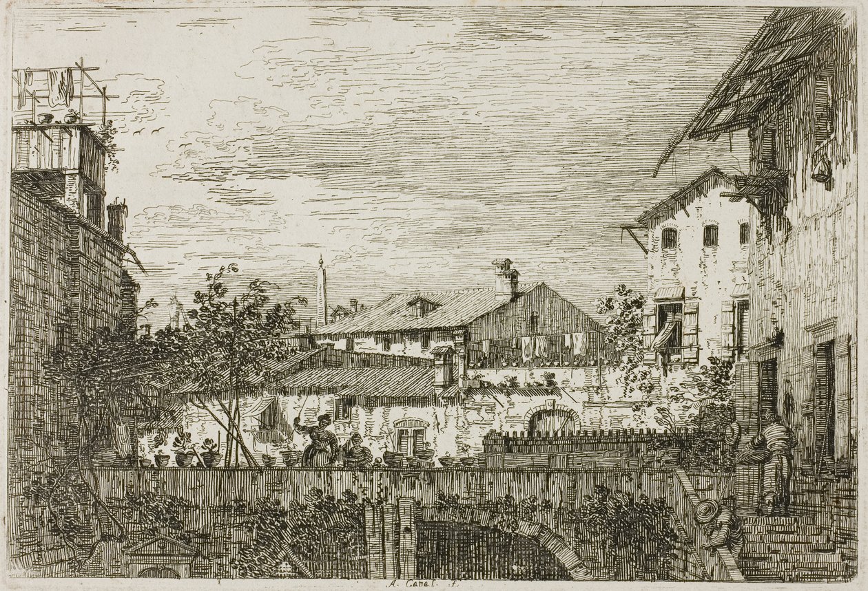La terrazza, da Vedute da Canaletto