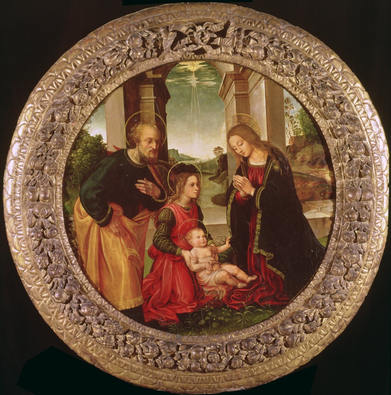 La Sacra Famiglia con un Angelo da Capponi