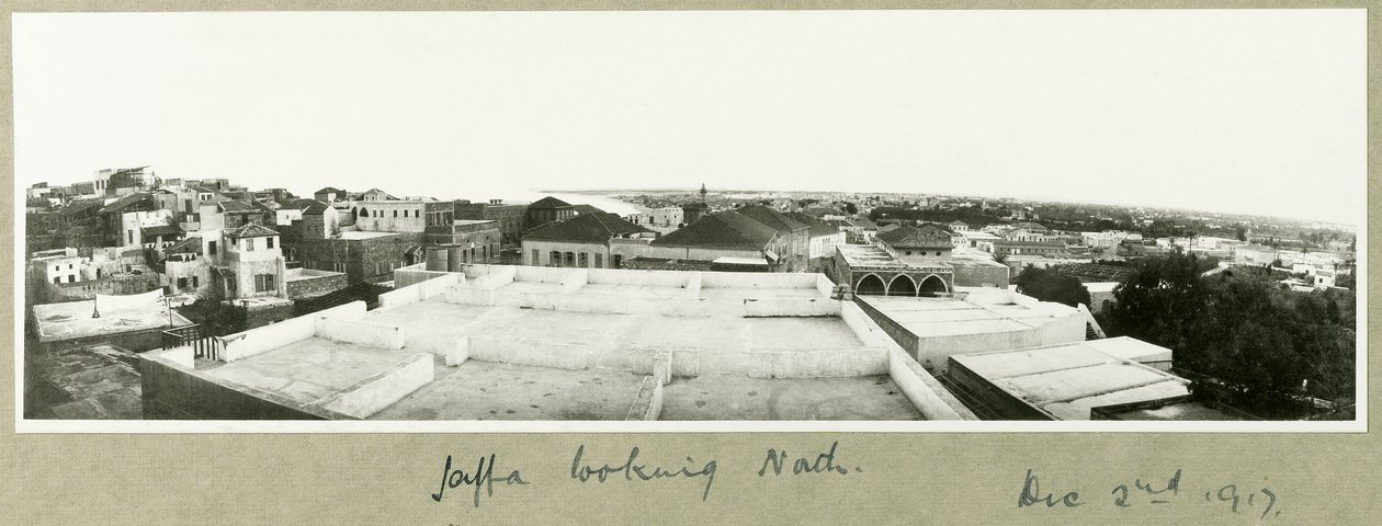 Giaffa guardando a nord, 2 dicembre 1917 da Capt. Arthur Rhodes
