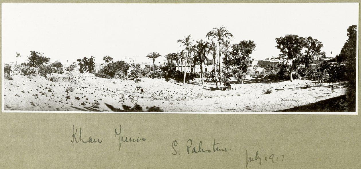 Khan Yunis, Palestina meridionale, luglio 1917 da Capt. Arthur Rhodes