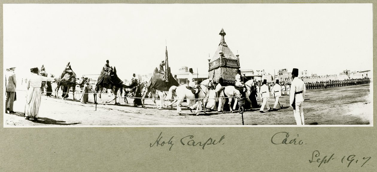 Tappeto Sacro, Il Cairo, settembre 1917 da Capt. Arthur Rhodes