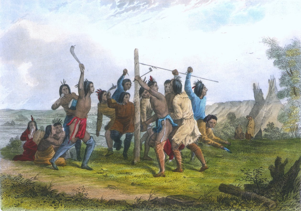 Colpire il palo, 1853 da Captain Seth Eastman