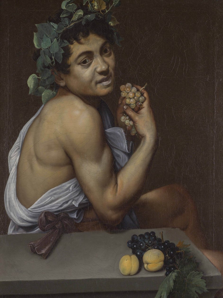 Autoritratto come Bacco da Caravaggio