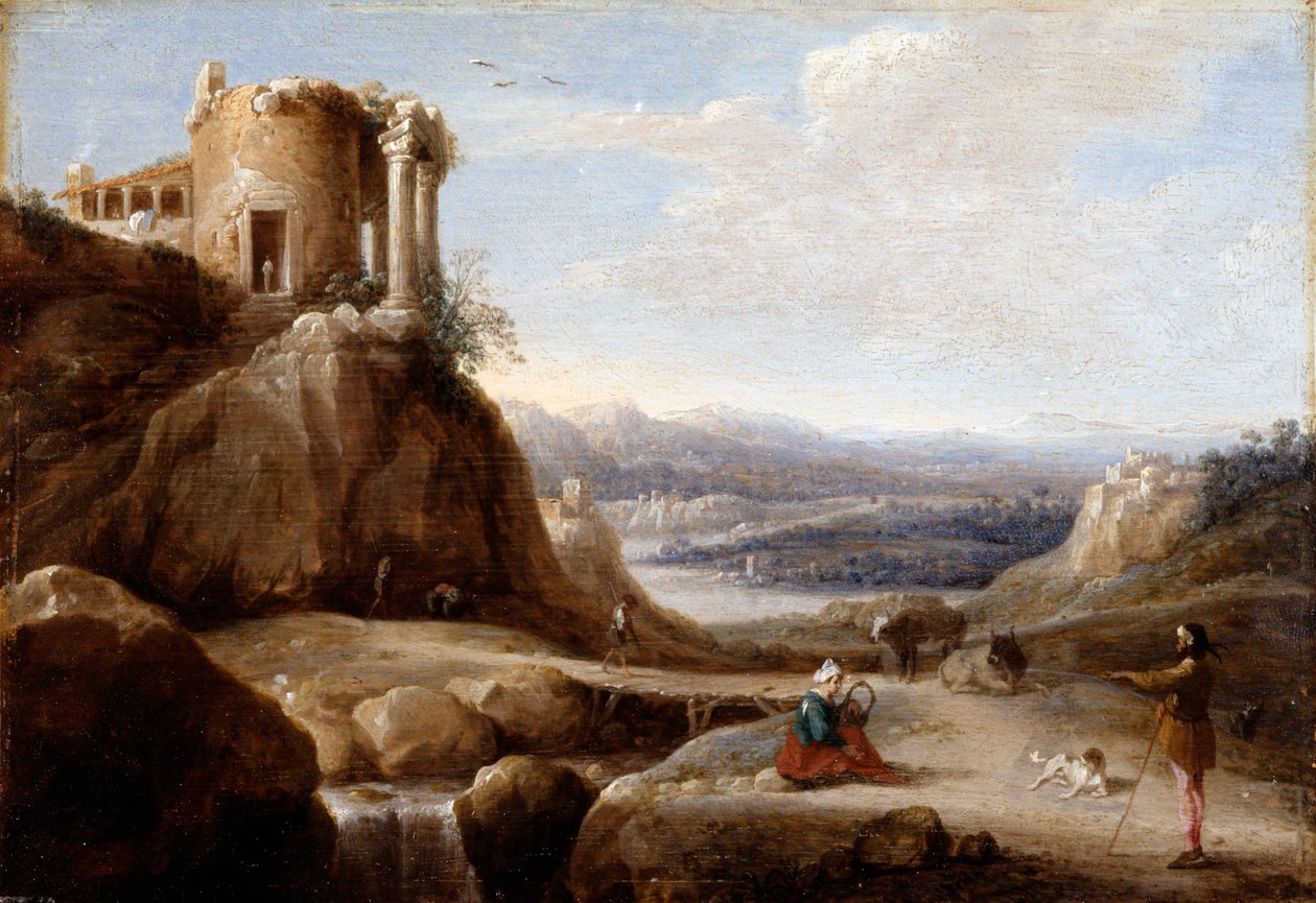 Un tempio in rovina da Carel Cornelisz De Hooch