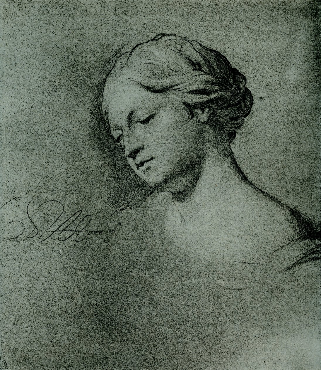 Studio di testa femminile da Carel De Moor