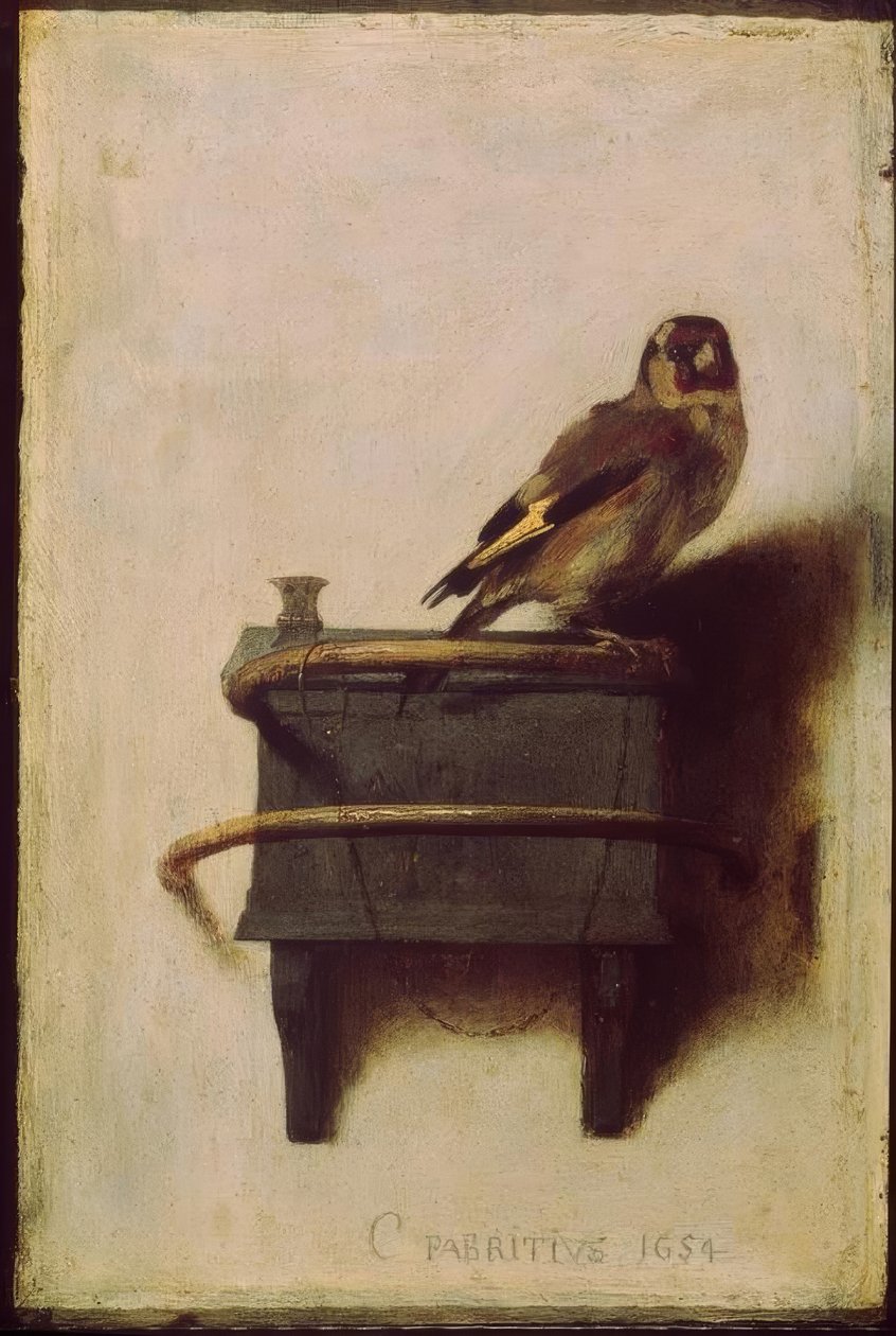 Il cardellino da Carel Fabritius