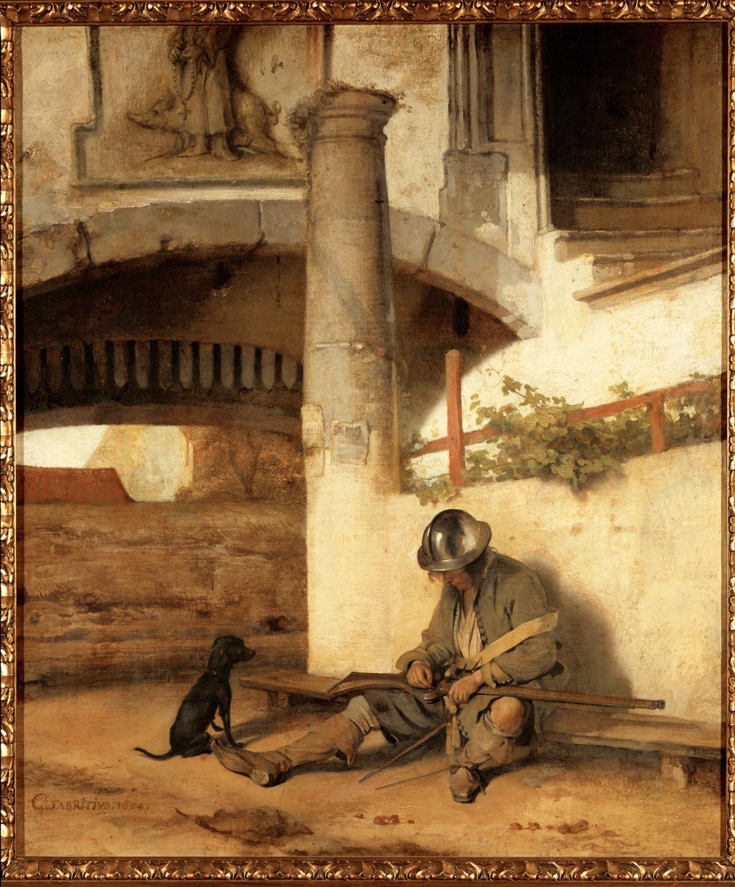 La sentinella addormentata da Carel Fabritius