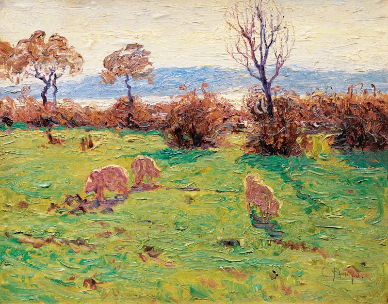 Maiali al recinto da Carl Arp
