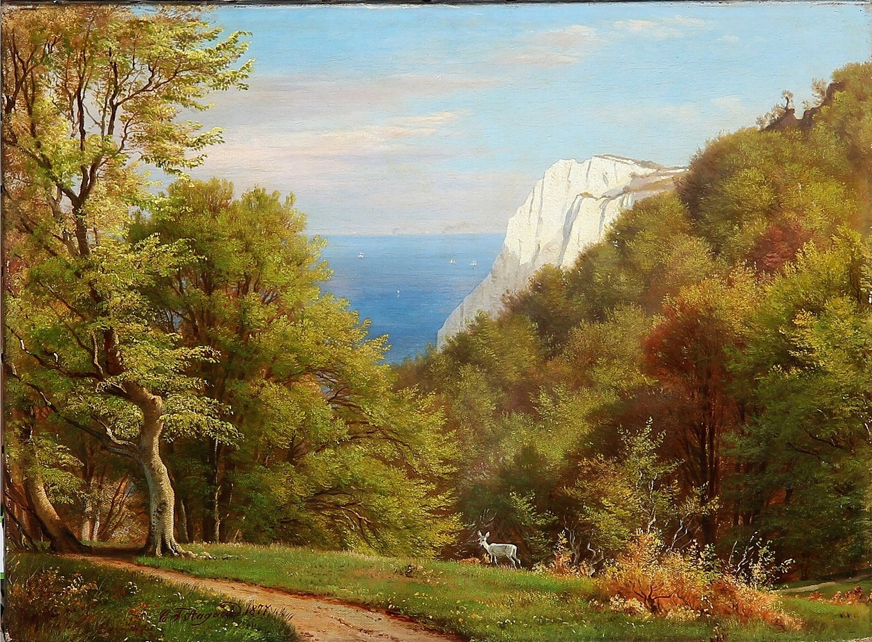 Giornata estiva a Møns Klint, Danimarca da Carl Frederick Aagaard