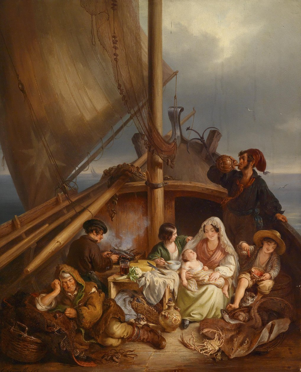 Famiglia di pescatori da Carl Fruwirth