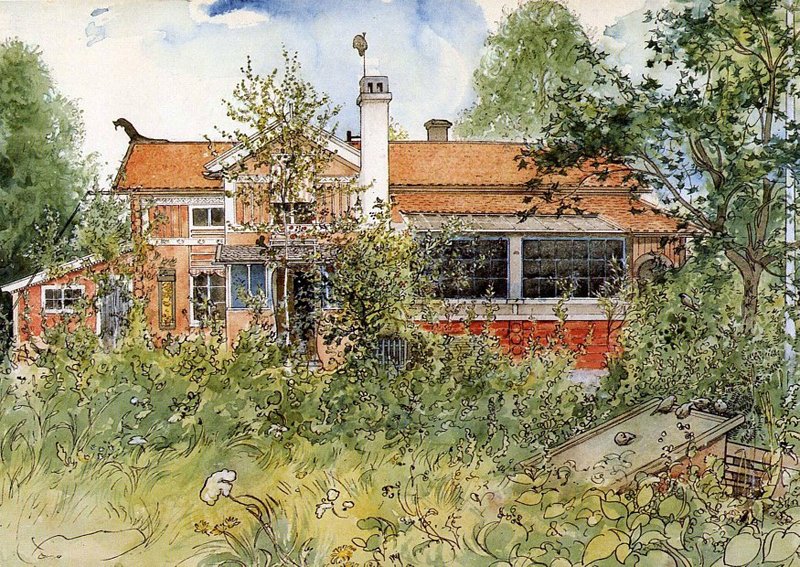 La casa del sole da Carl Larsson