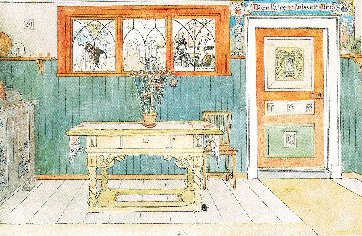 La sala da pranzo da Carl Larsson