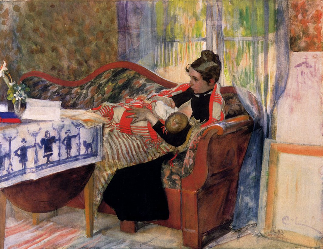 Pensieri di madre da Carl Larsson