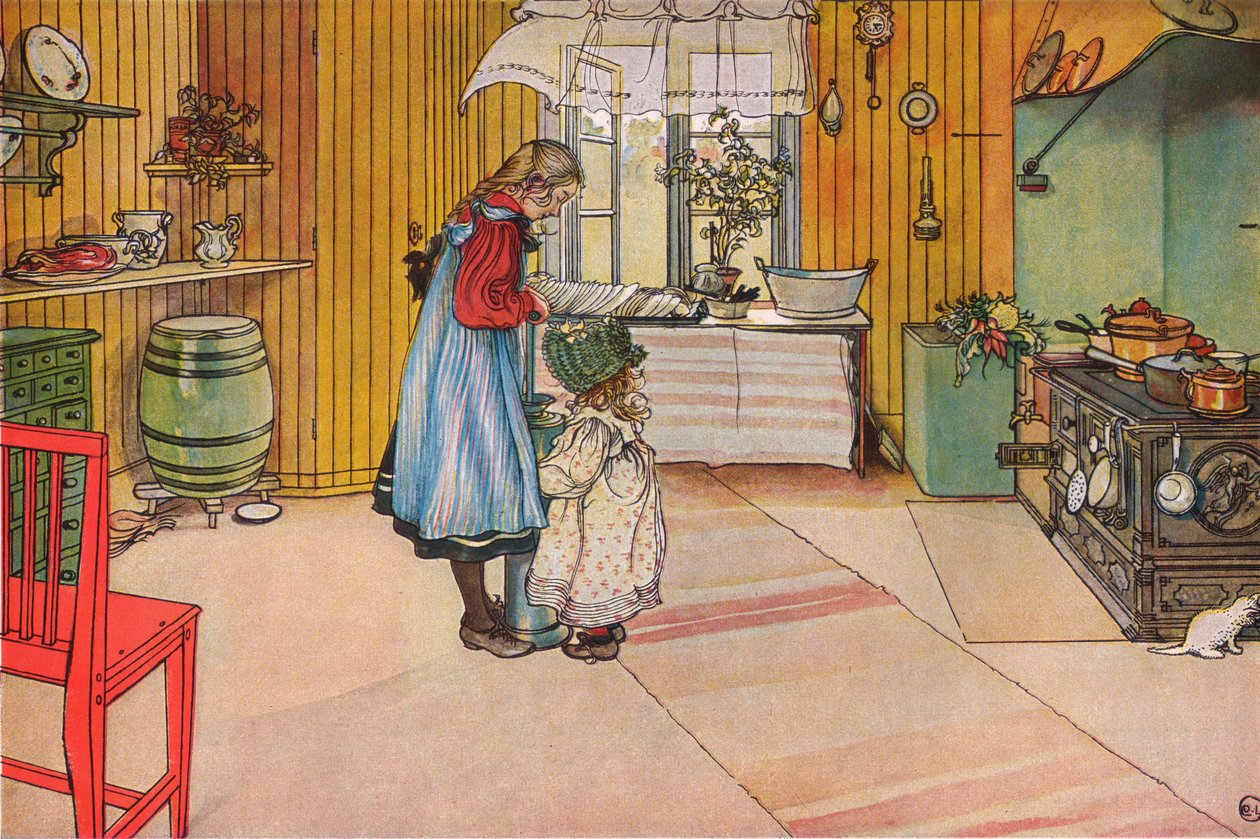 La cucina da Carl Larsson