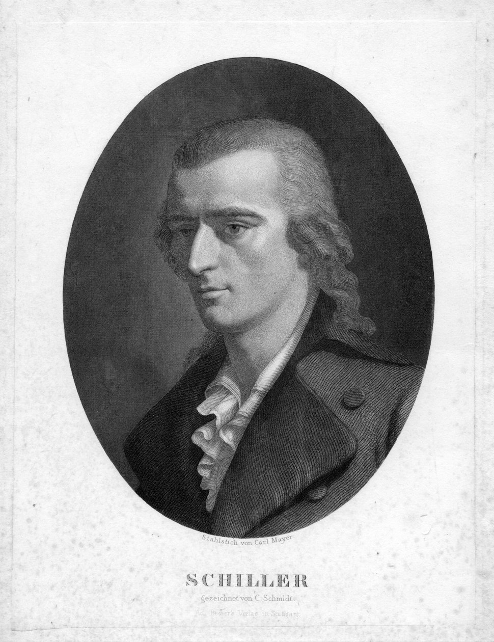 ritratto inciso da Carl Mayer d’après Christoph
