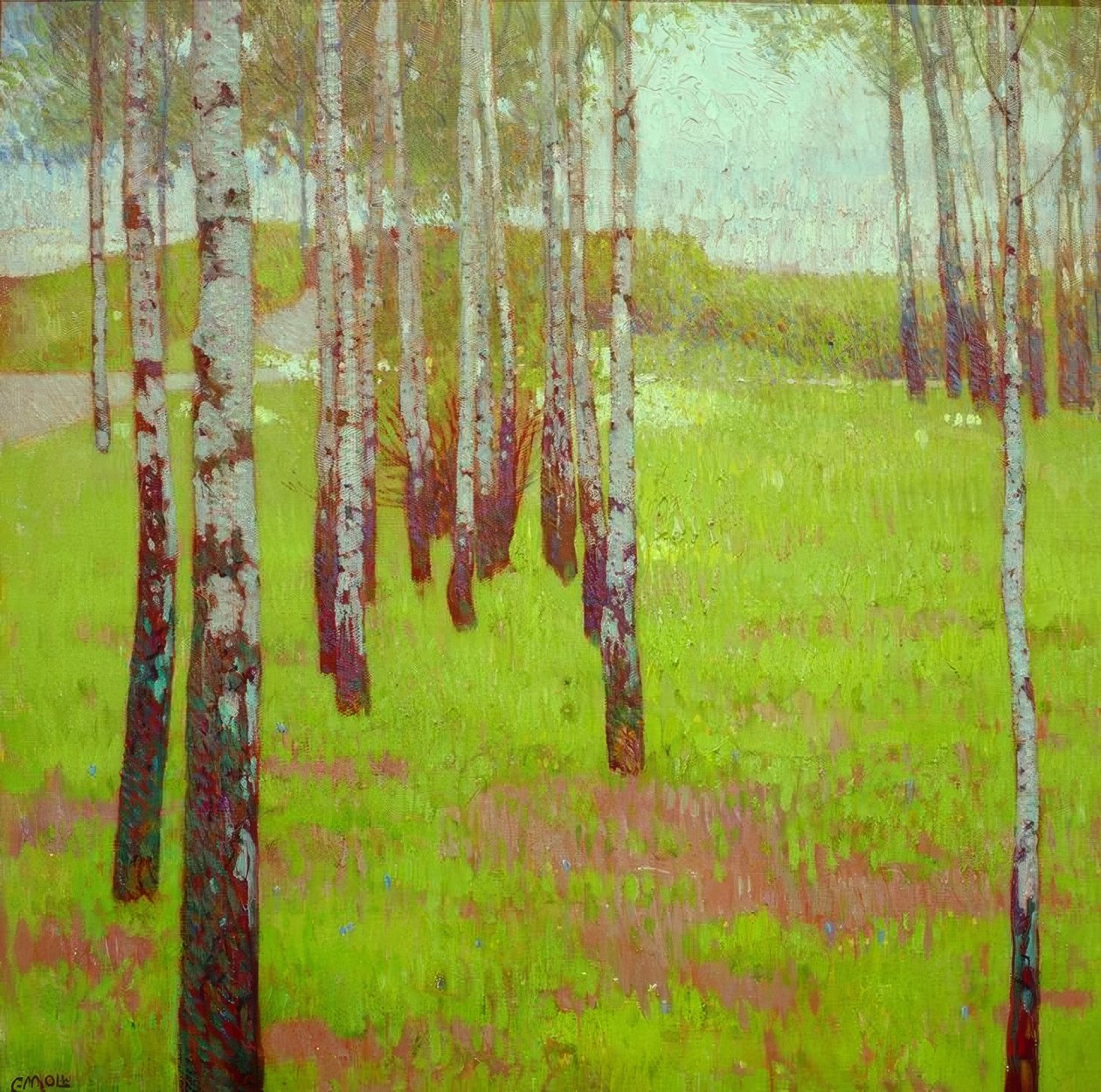 Bosco di betulle da Carl Moll
