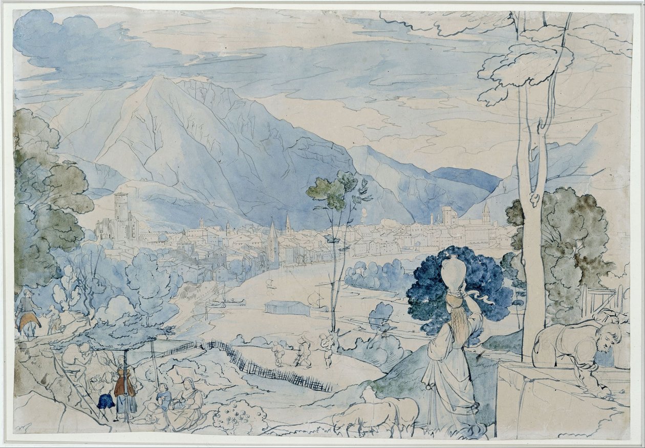 Veduta di Trento da Carl Philipp Fohr