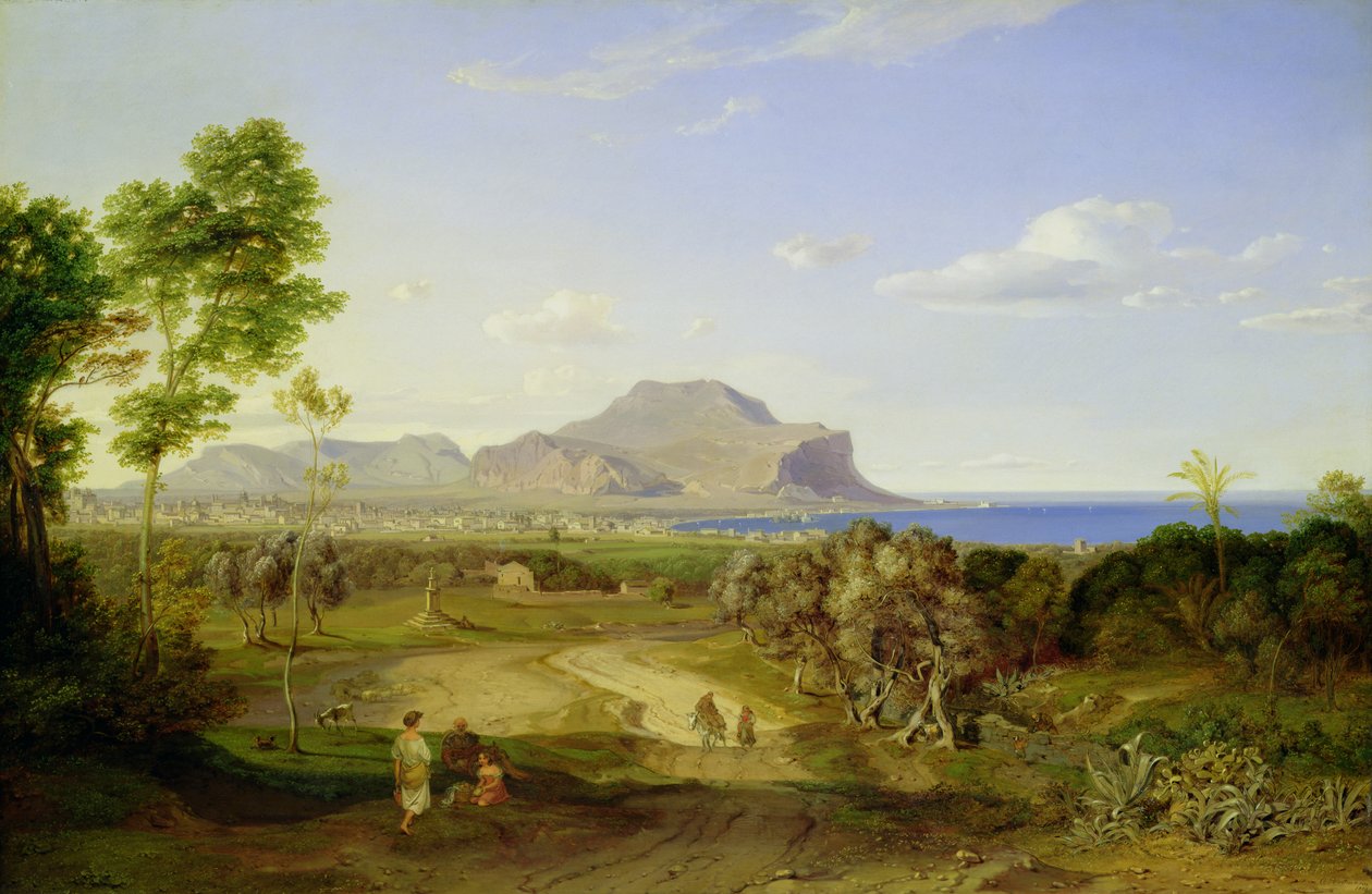 Veduta di Palermo, 1828 da Carl Rottmann