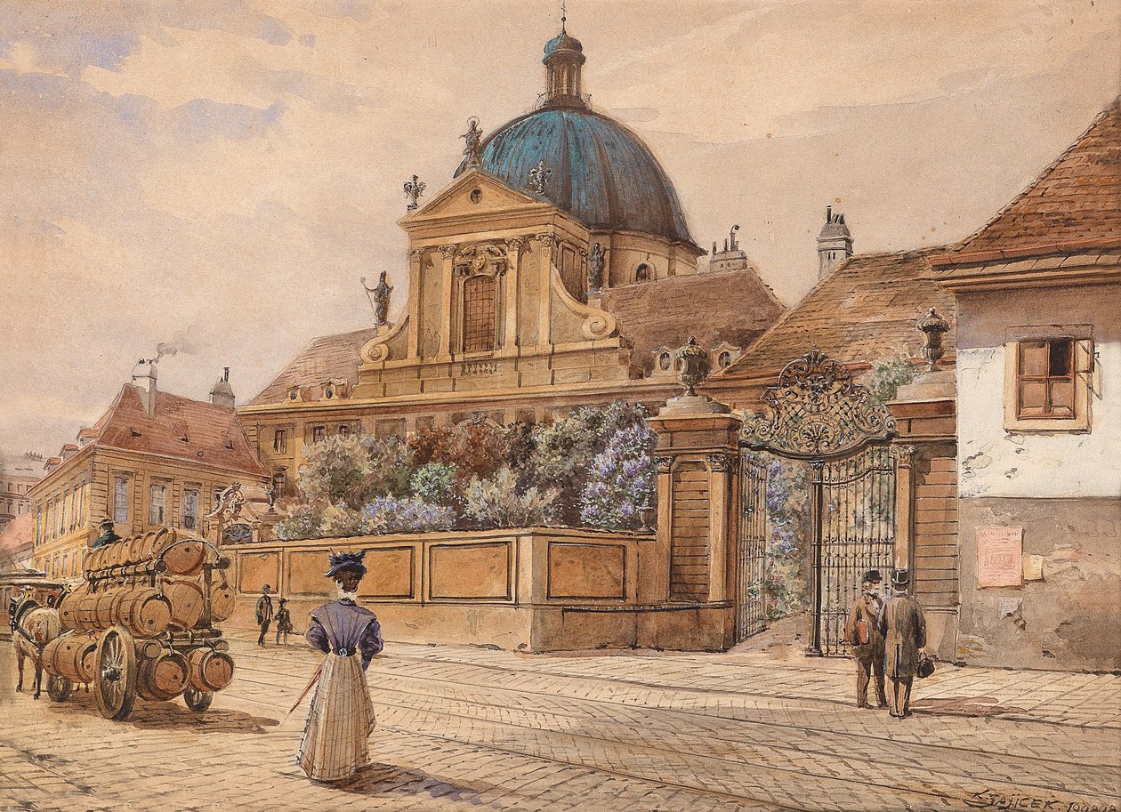 Vienna, La chiesa delle Salesiane al Rennweg da Carl Wenzel Zajicek