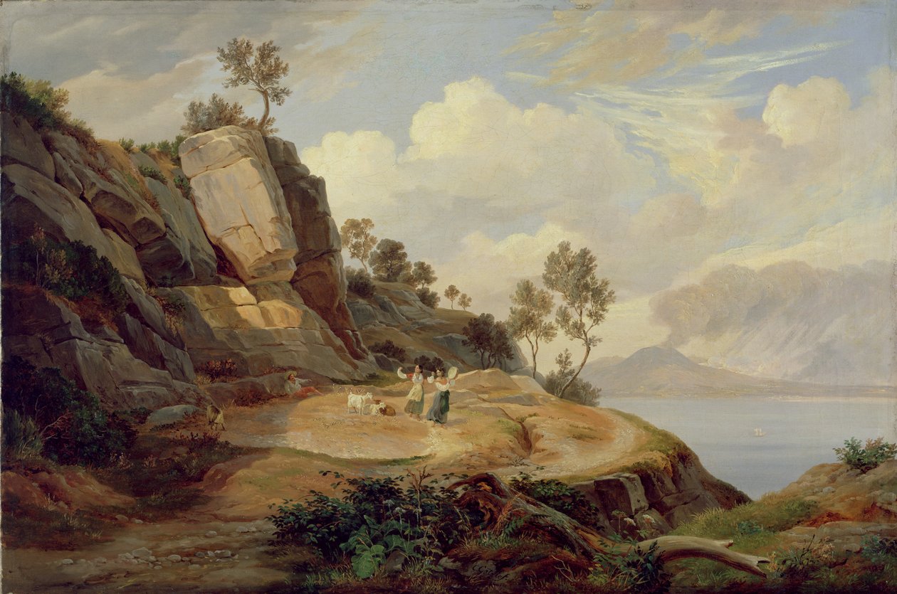 Paesaggio in Italia da Carl Wilhelm Goetzloff