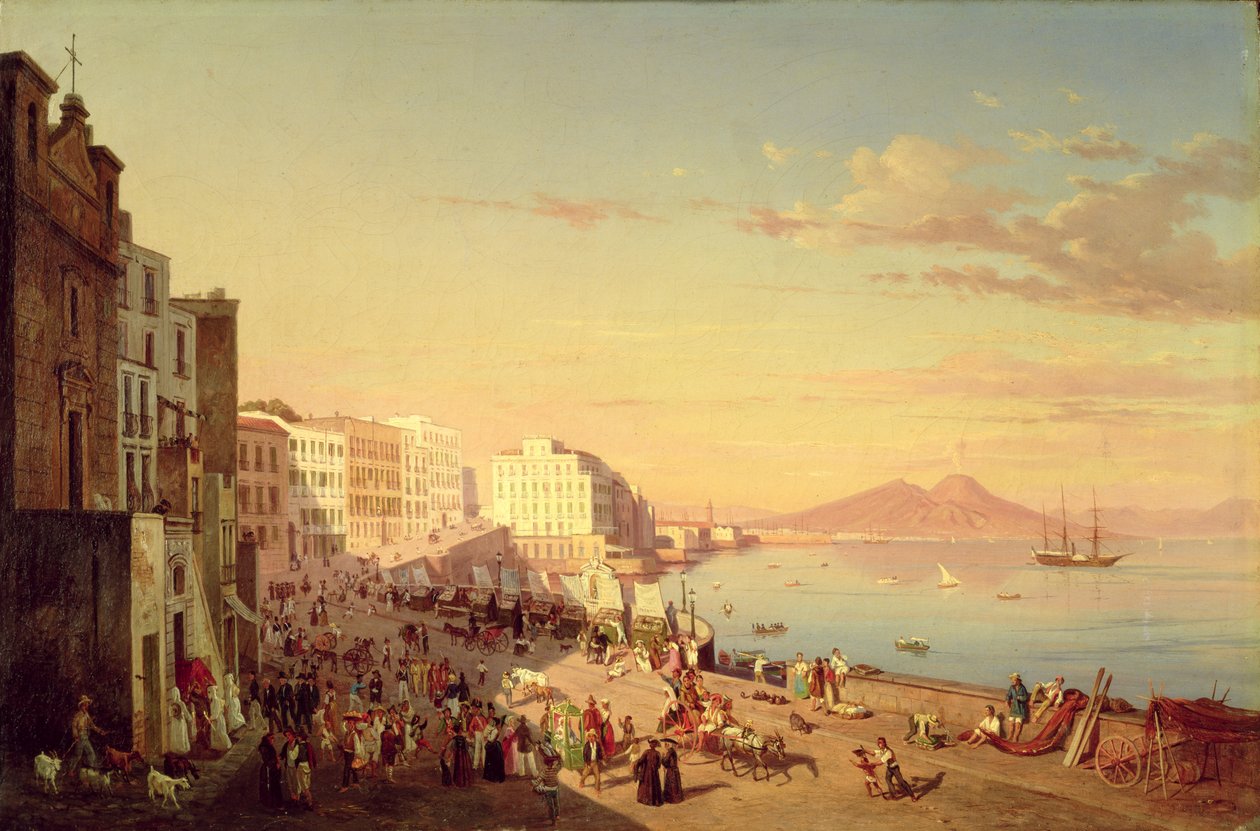 Napoli, c.1830 da Carl Wilhelm Goetzloff