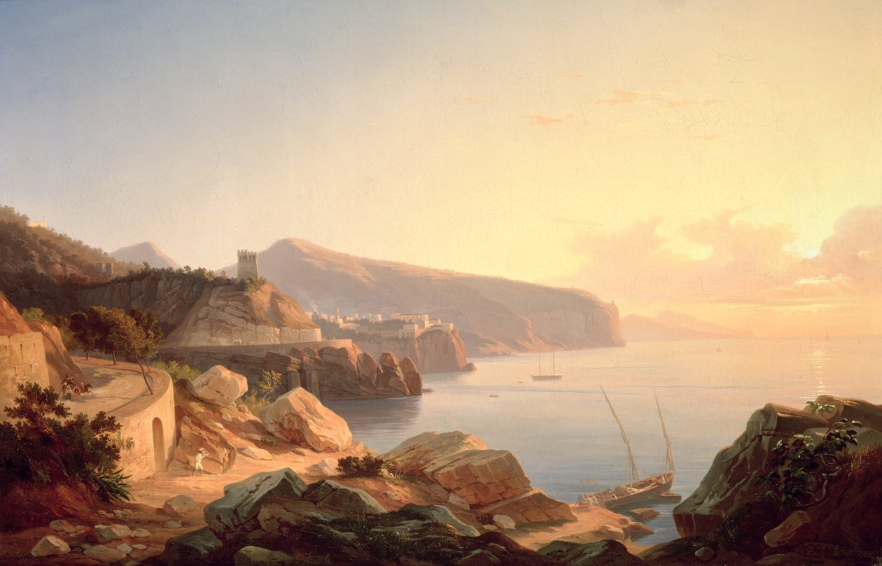 Il Golfo di Sorrento, vicino a Vico da Carl Wilhelm Goetzloff