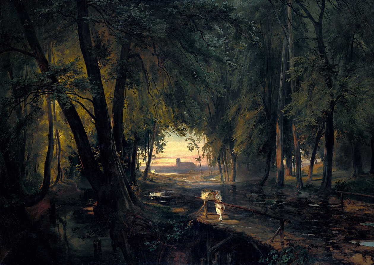 Sentiero nella foresta vicino a Spandau da Carl Blechen