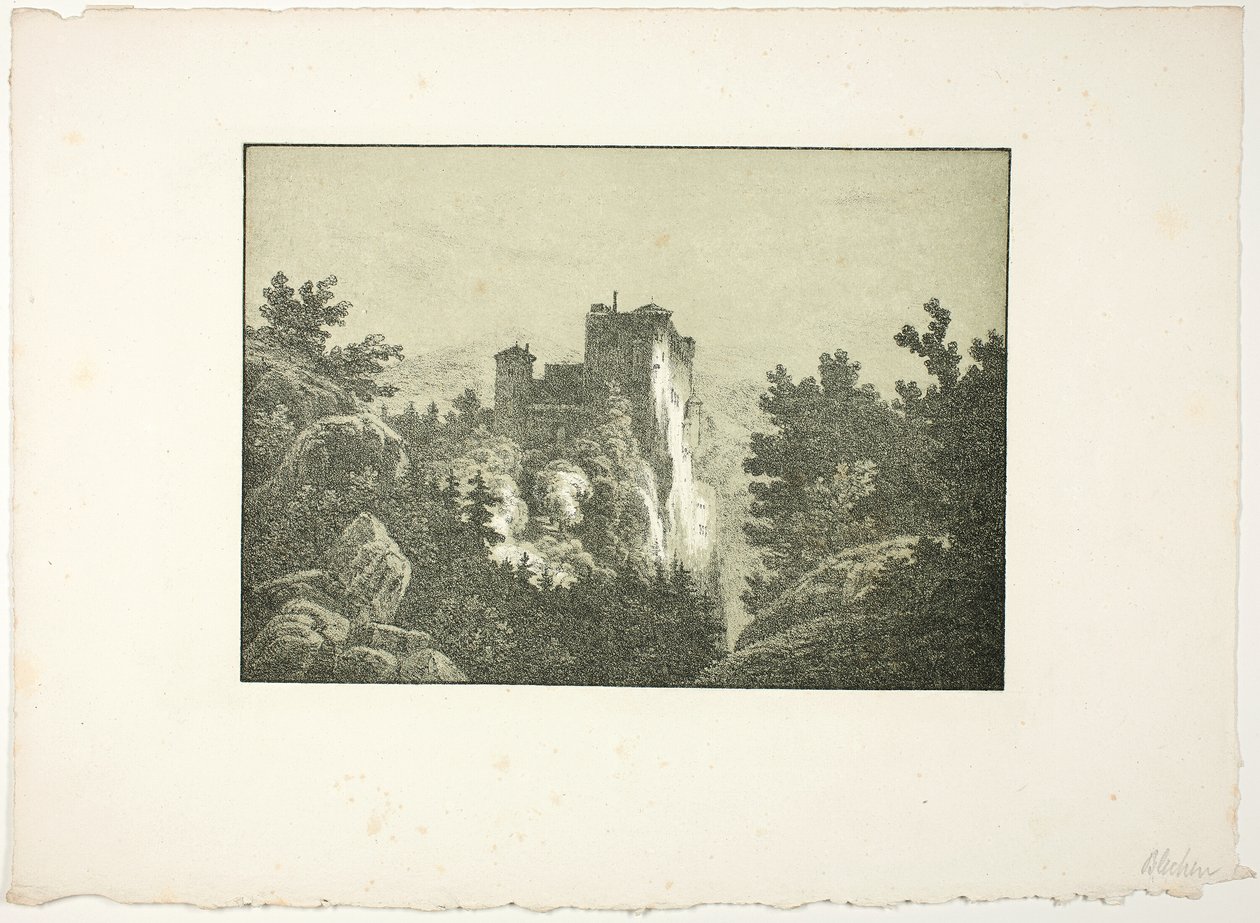 Rovine di un castello da Carl Blechen