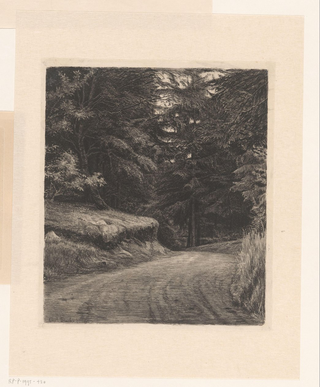 Strada nel bosco da Carl Bloch