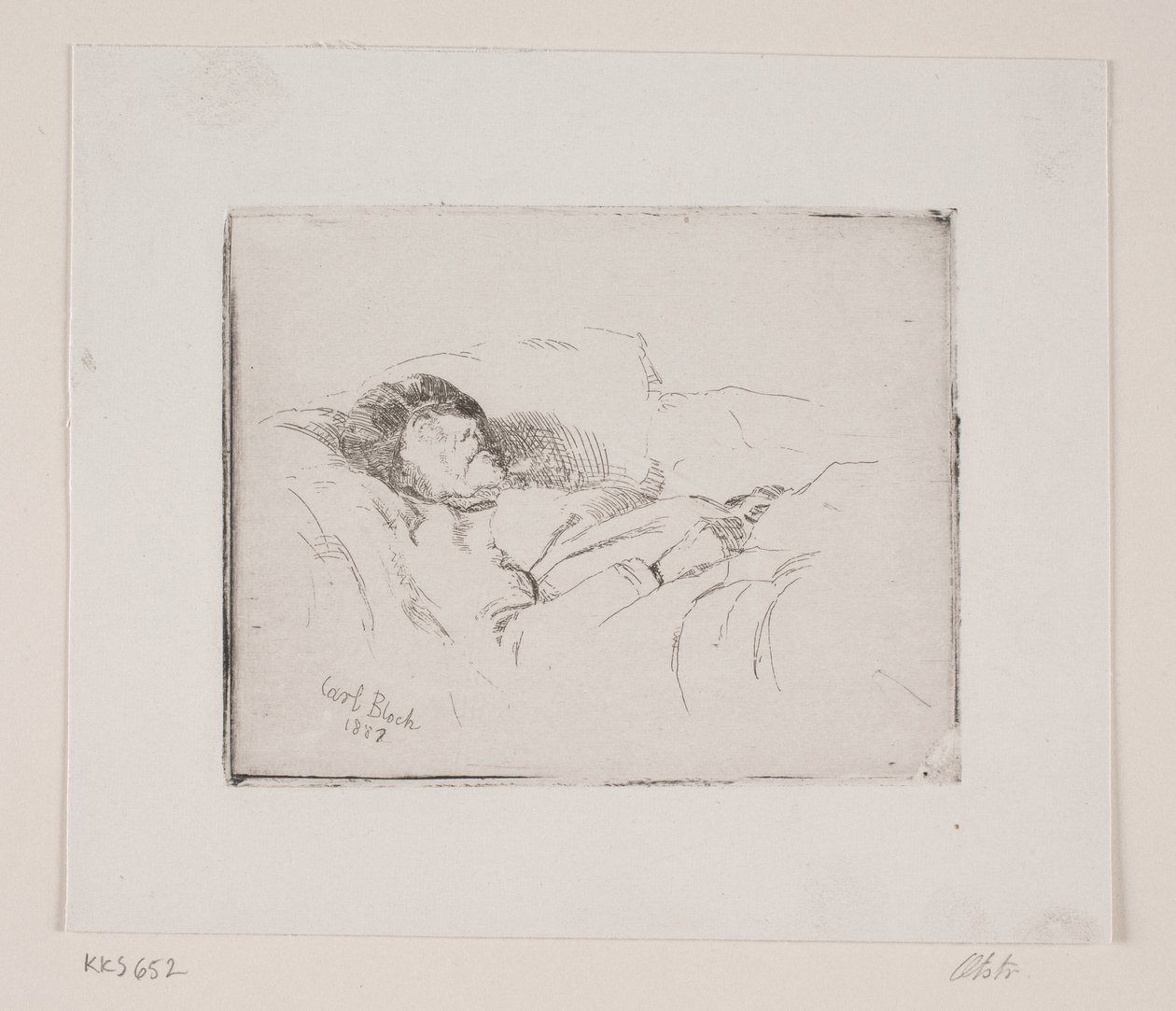 Il vecchio malato da Carl Bloch